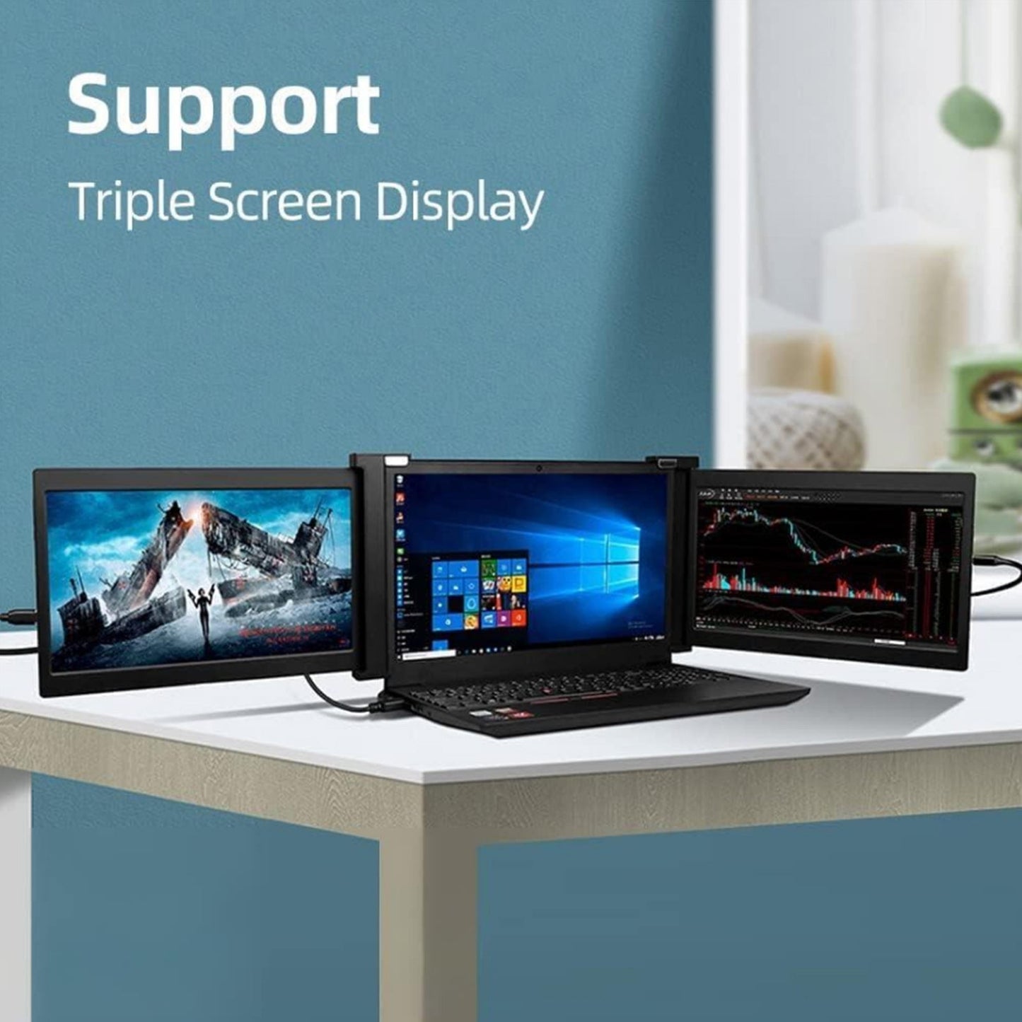 Tokyo Mart Portable Triple-screen Monitor