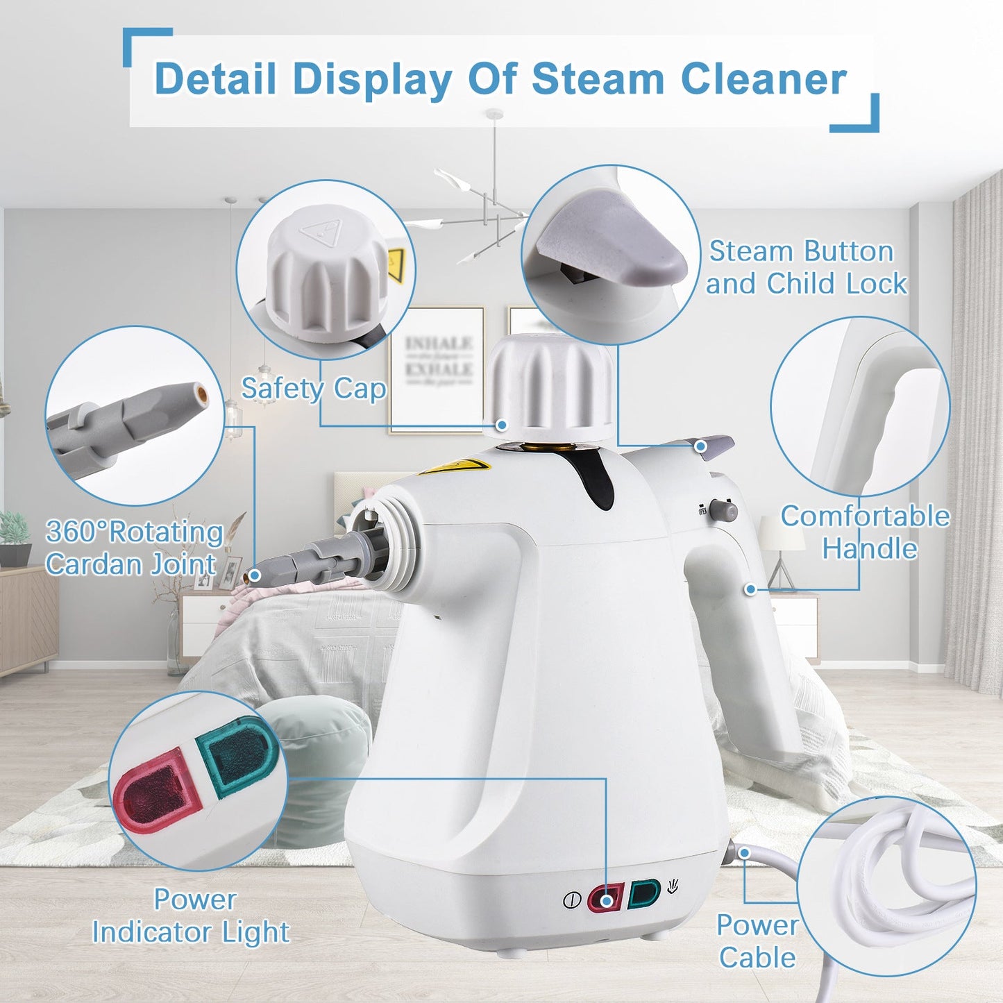 Tokyo Mart Portable Steam Cleaner