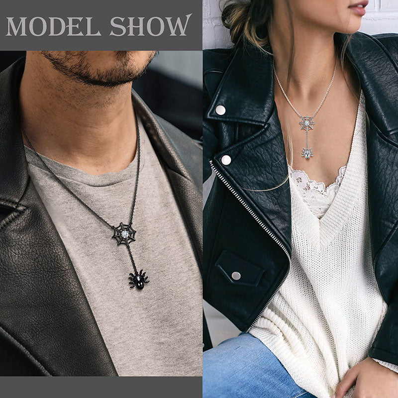 Tokyo Mart Spider Necklace Earrings Ring Women Halloween Jewelry Cosplay Party Gifts