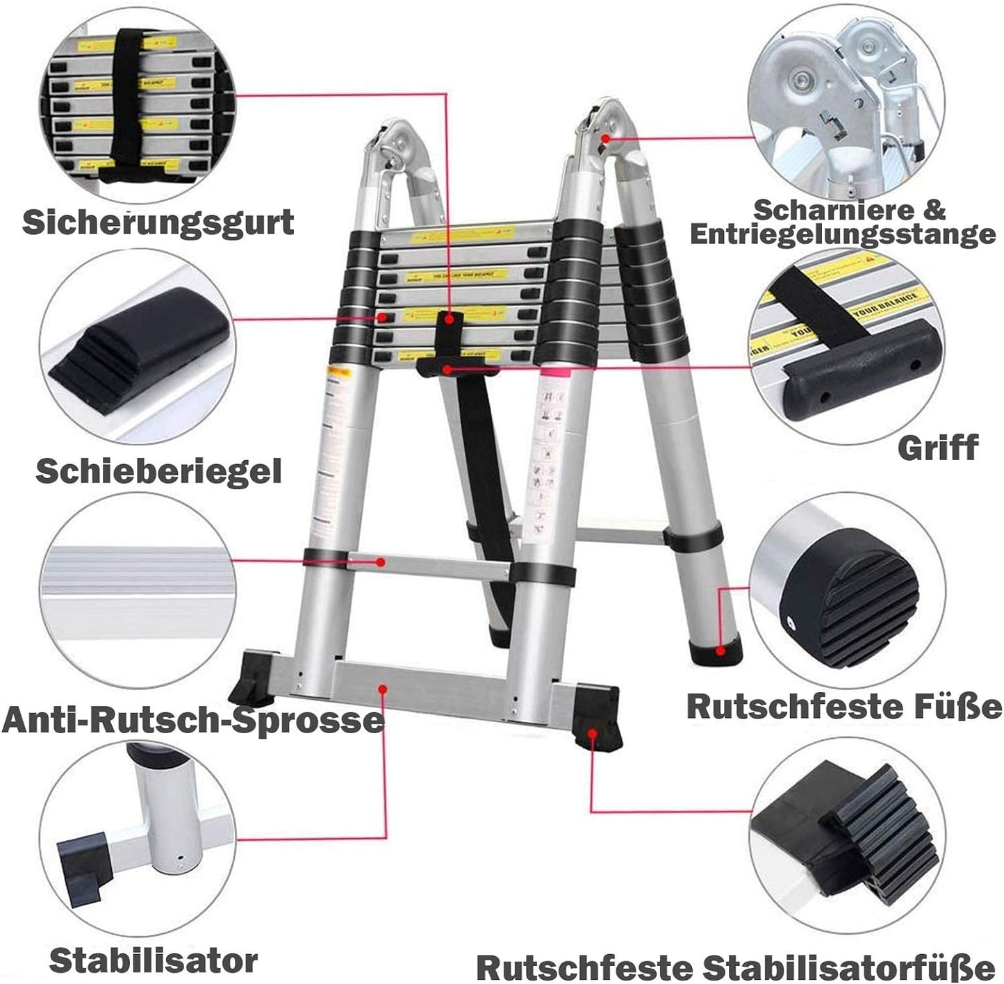 Tokyo Mart Telescoping Ladder