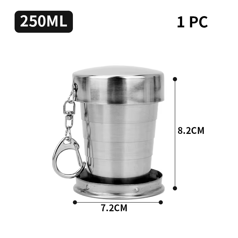 Tokyo Mart Stainless Steel Collapsible Cup