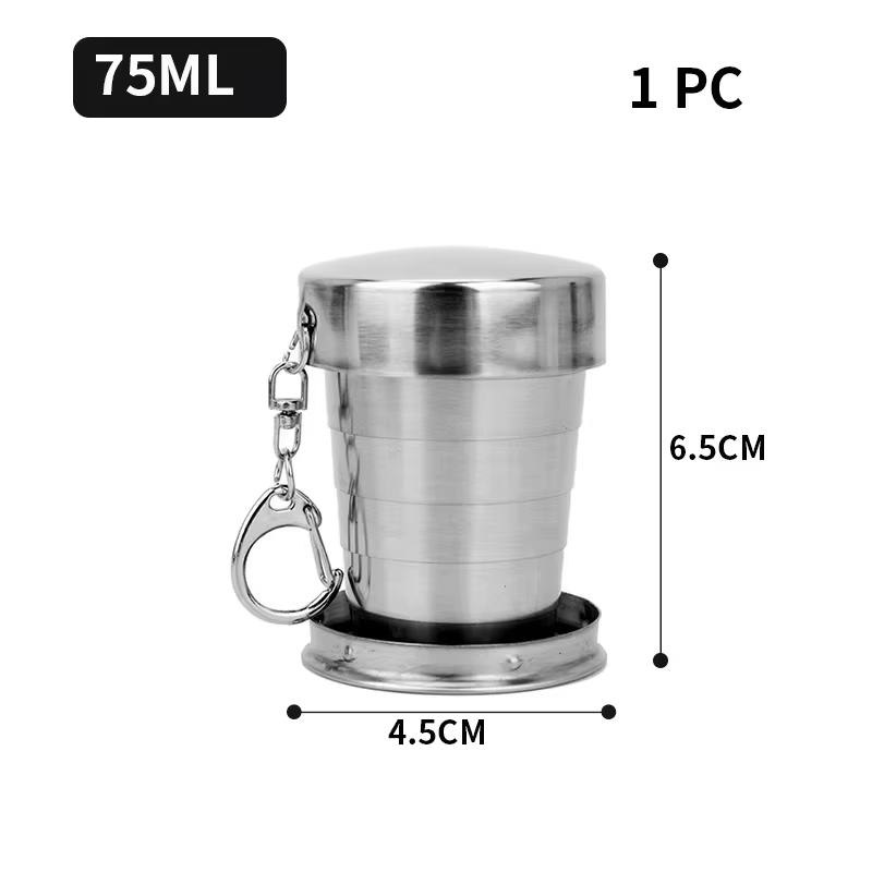 Tokyo Mart Stainless Steel Collapsible Cup