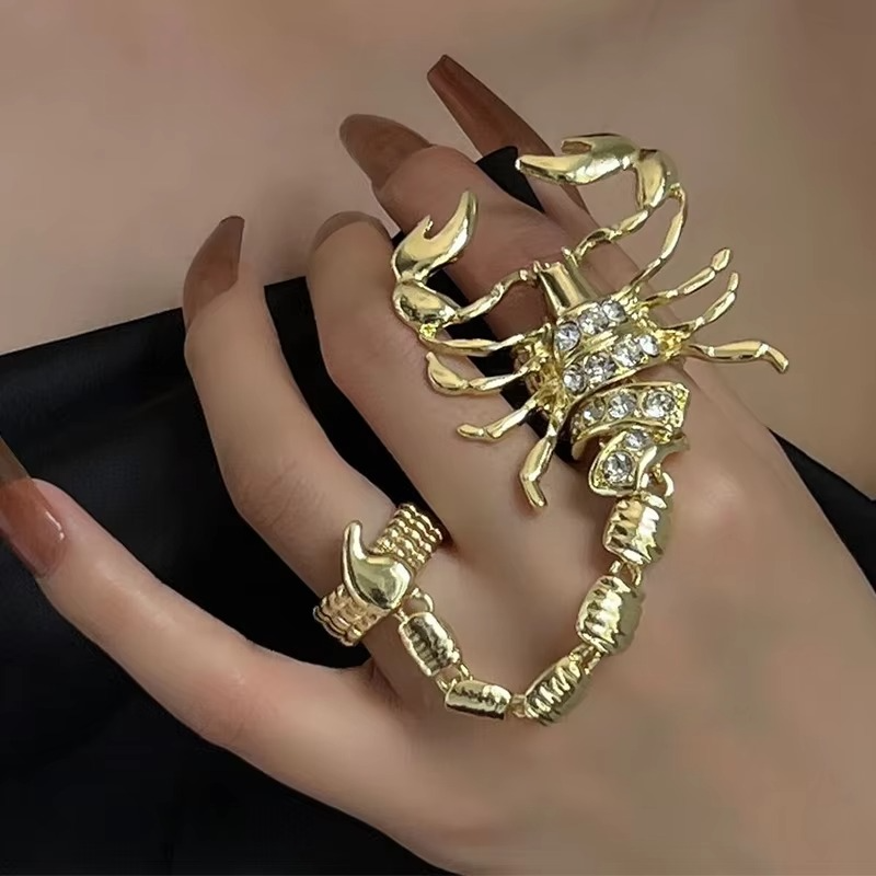 Tokyo Mart Scorpion Punk Crystal Ring