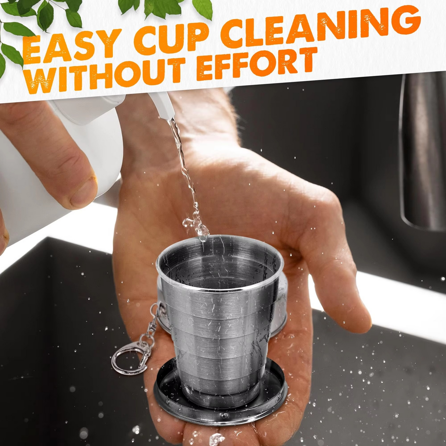 Tokyo Mart Stainless Steel Collapsible Cup