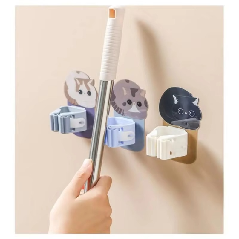 Tokyo Mart Self Adhesive Mop Holder