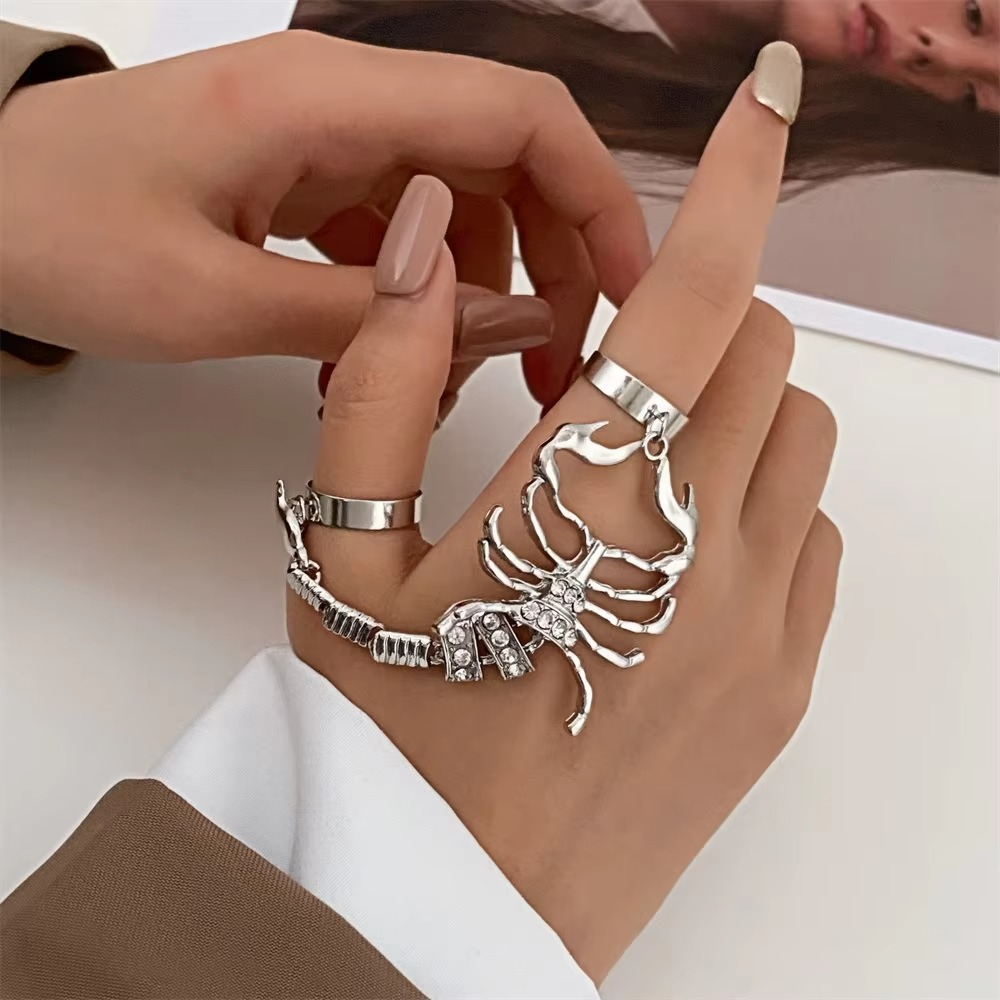 Tokyo Mart Scorpion Punk Crystal Ring