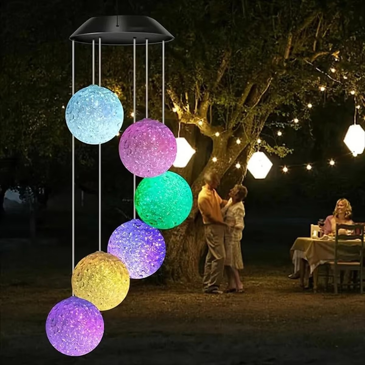 Tokyo Mart Solar Wind Chime Light