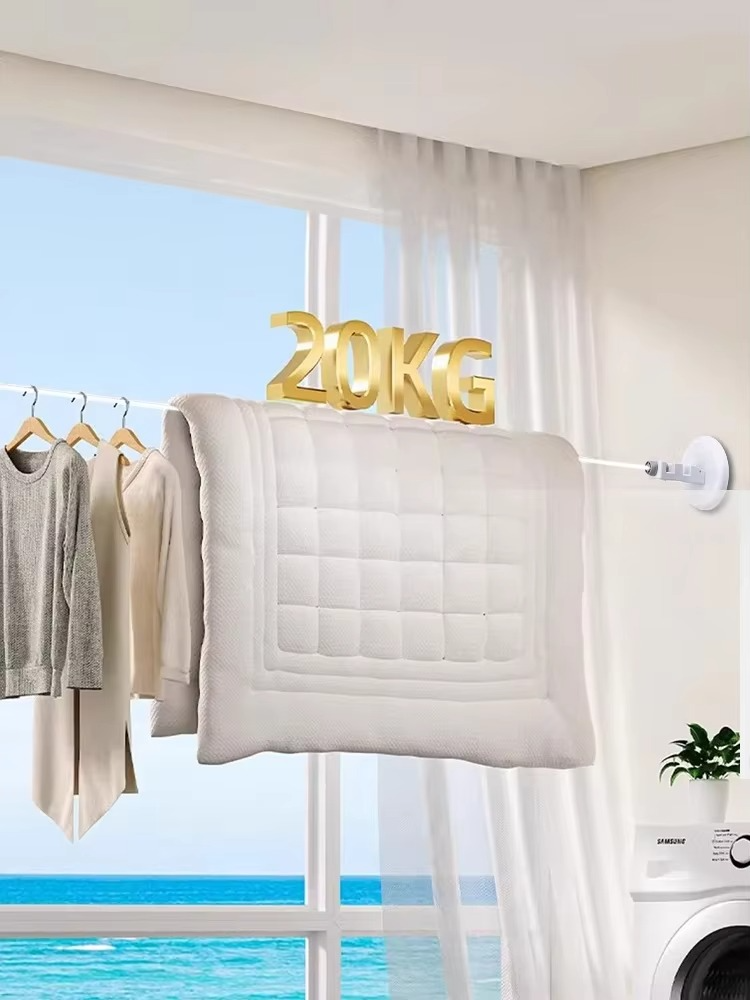 Tokyo Mart Suction Cup Clothesline