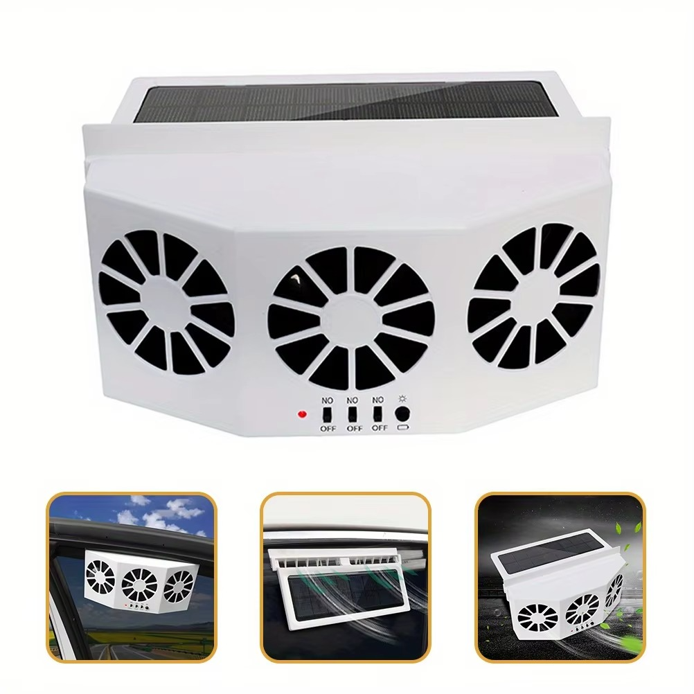 Tokyo Mart Solar Powered Car Ventilation Fan