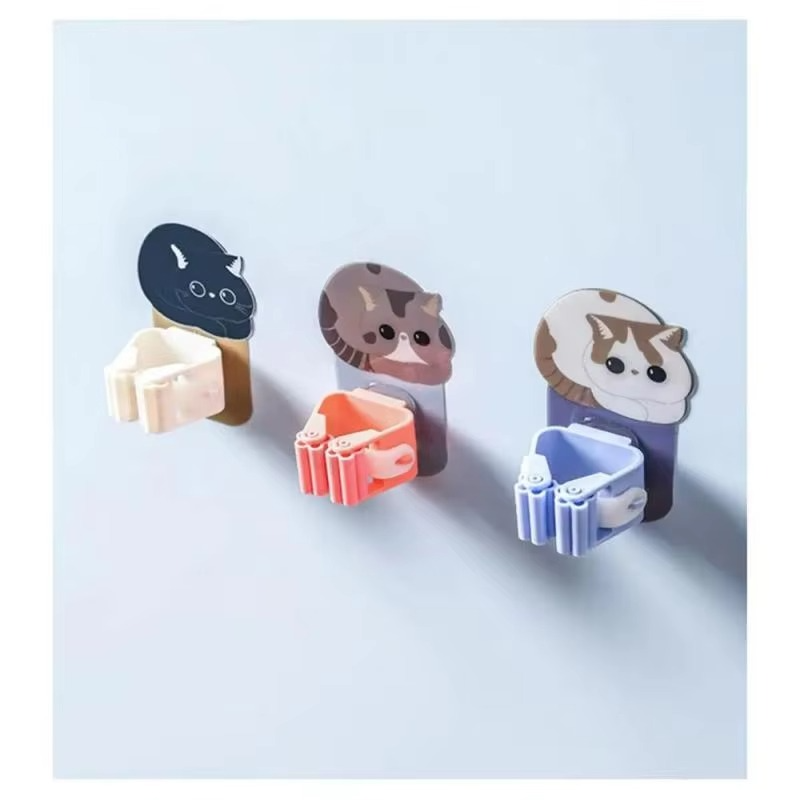 Tokyo Mart Self Adhesive Mop Holder