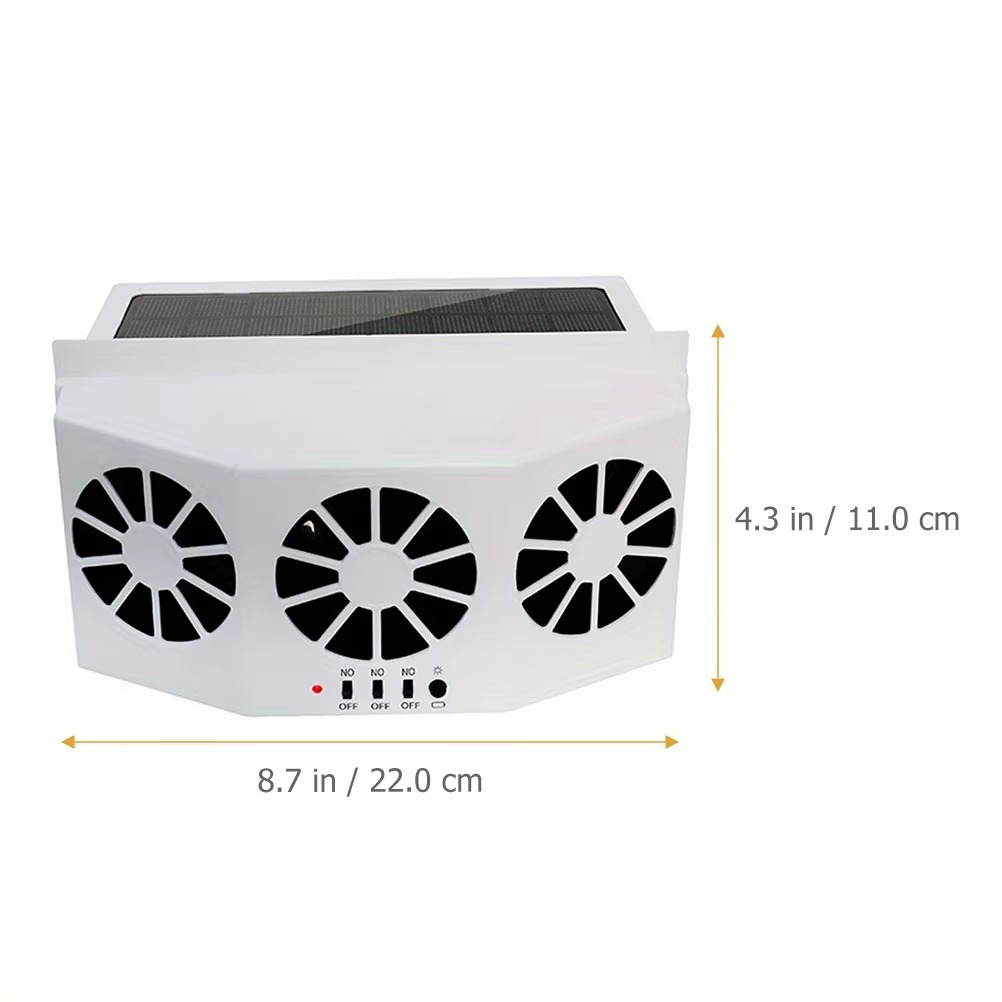 Tokyo Mart Solar Powered Car Ventilation Fan