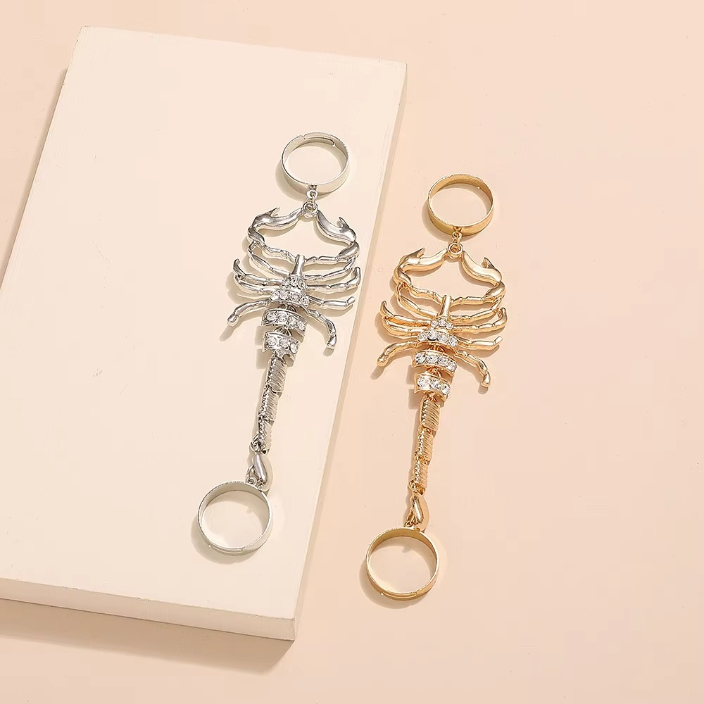 Tokyo Mart Scorpion Punk Crystal Ring