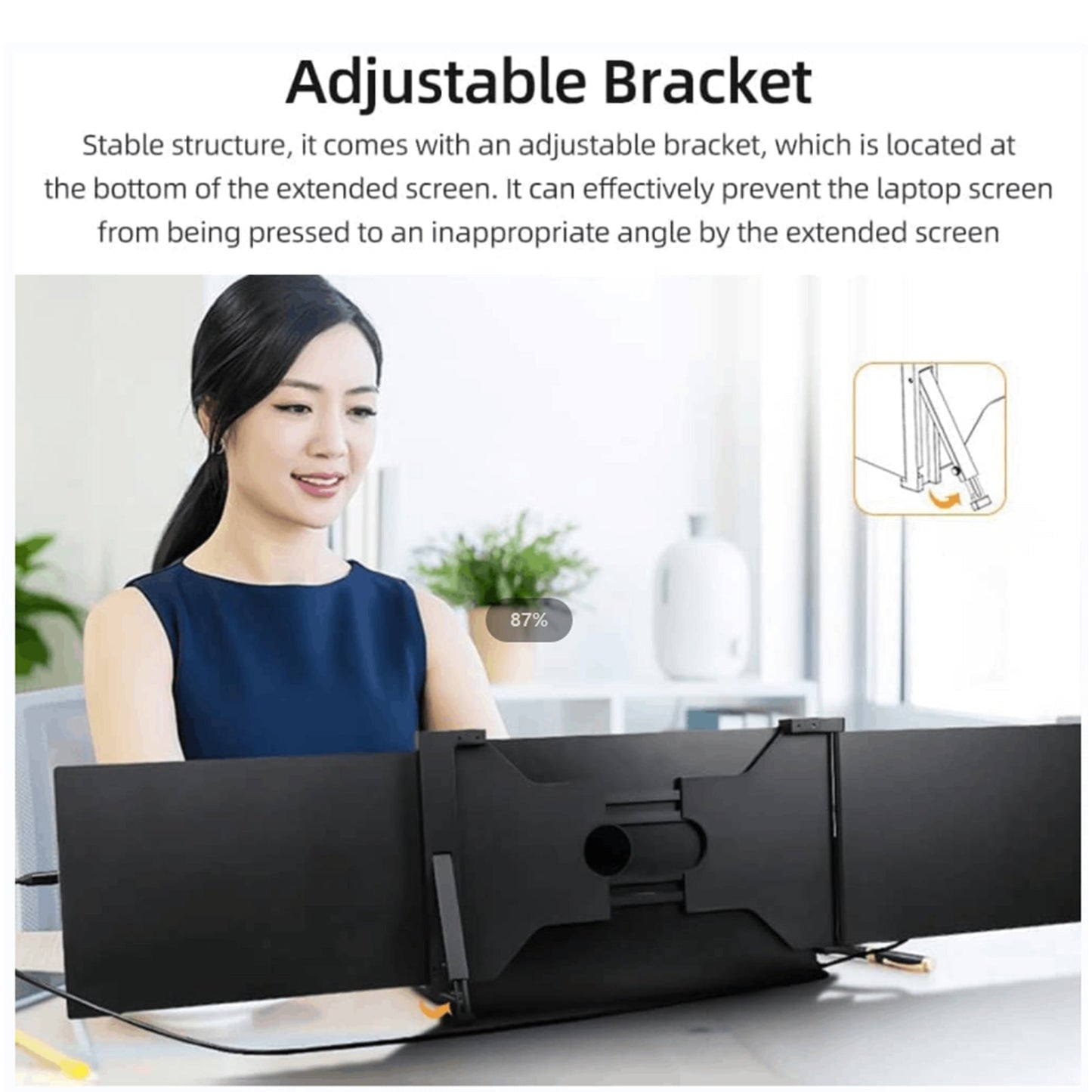Tokyo Mart Portable Triple-screen Monitor