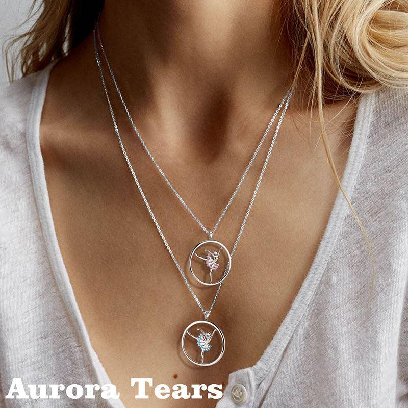 Tokyo Mart Ballerina Ballet Dancer Pendant Necklace Jewelry Women Girls Birthday Gift 925 Sterling Silver