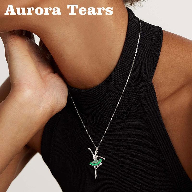 Tokyo Mart Ballerina Tiny Dancer Pendant Necklace Jewelry Women Girls Birthday Gift 925 Sterling Silver