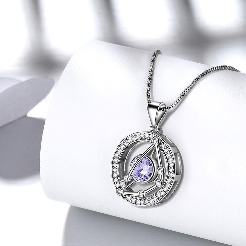Tokyo Mart Zodiac Capricorn Necklace Alexandrite Birthstone Pendant Jewelry Women Girls Birthday Gift