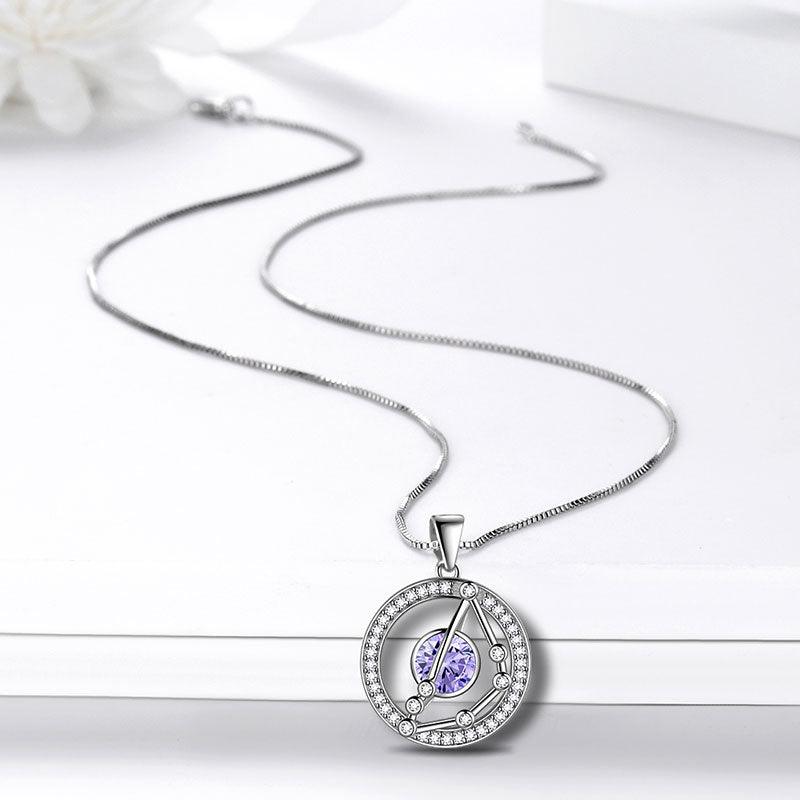 Tokyo Mart Zodiac Capricorn Necklace Alexandrite Birthstone Pendant Jewelry Women Girls Birthday Gift