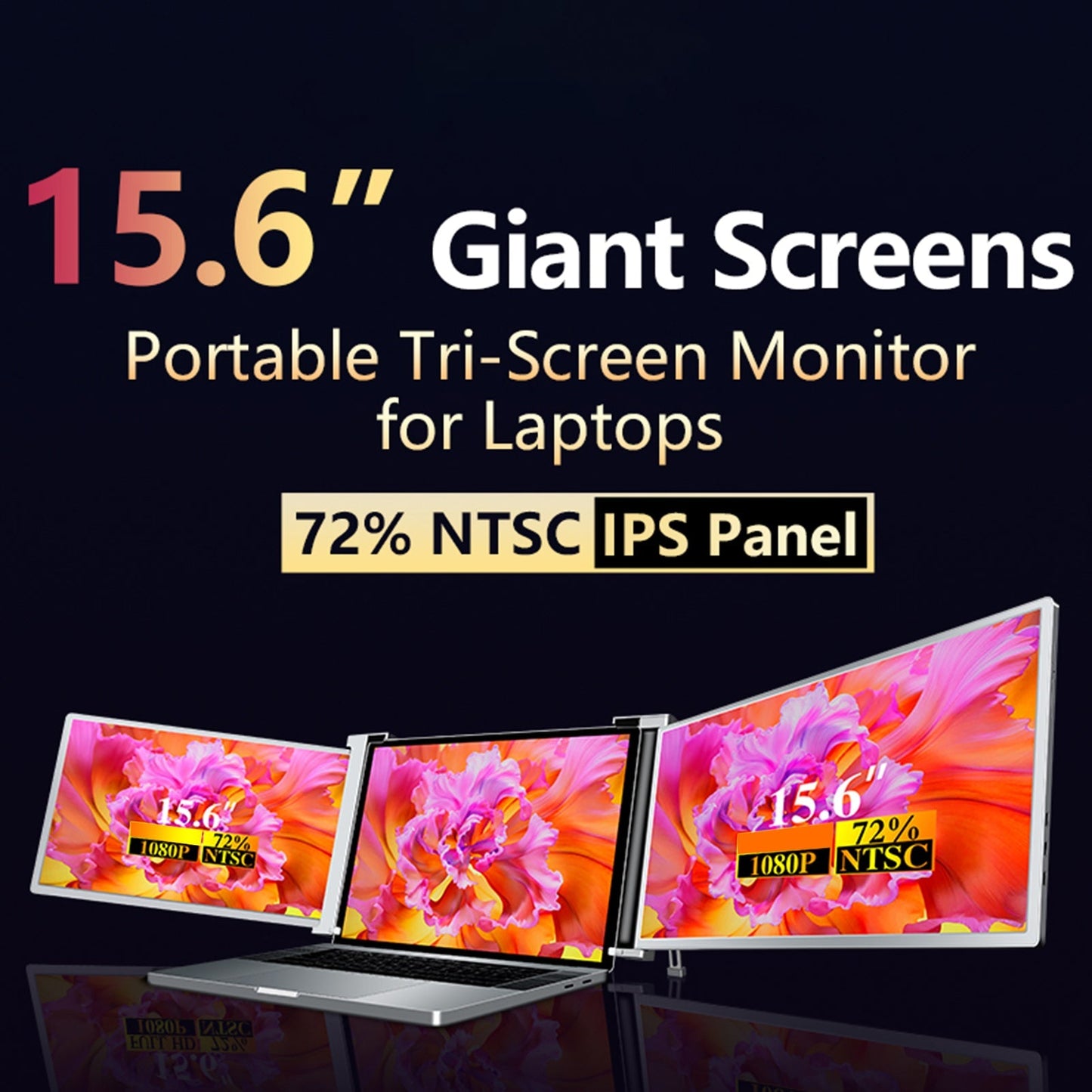 Tokyo Mart Portable Triple-screen Monitor