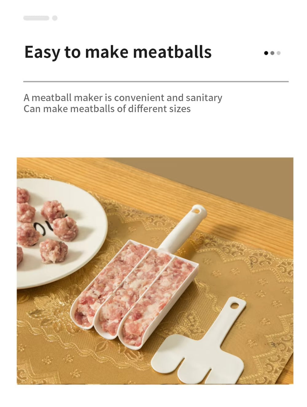 Tokyo Mart Triple Meatball Maker