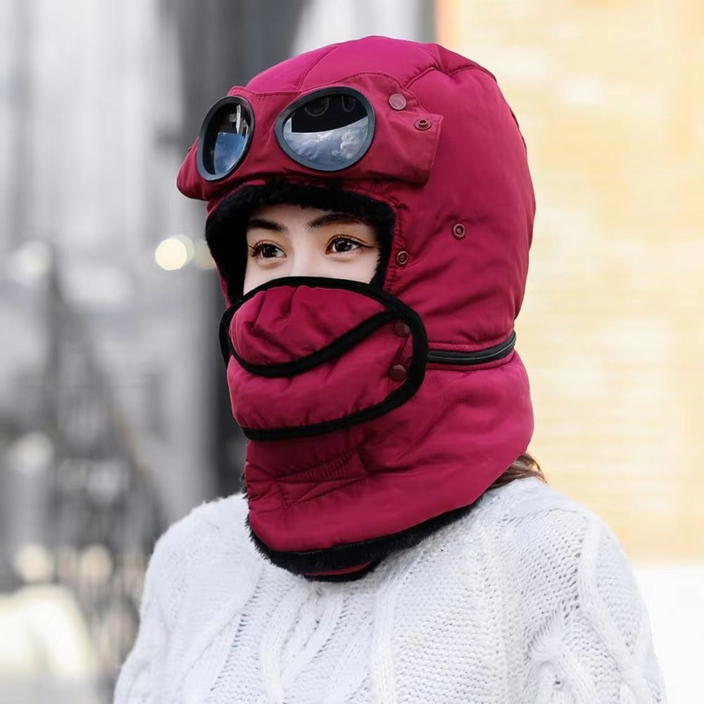 Tokyo Mart Trapper Hat with Glasses Mask