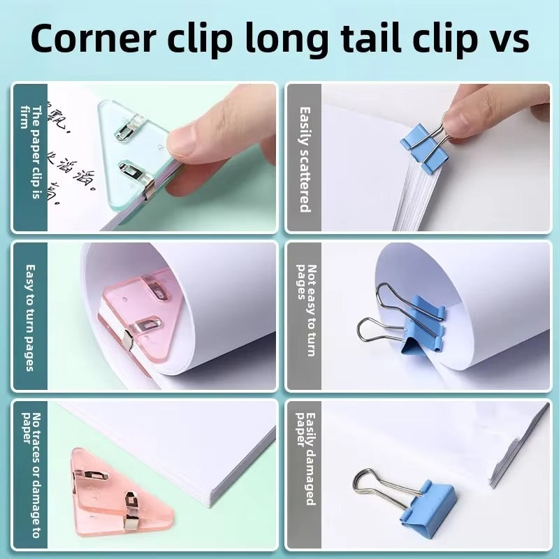 Tokyo Mart Triangle Paper Corner Clips
