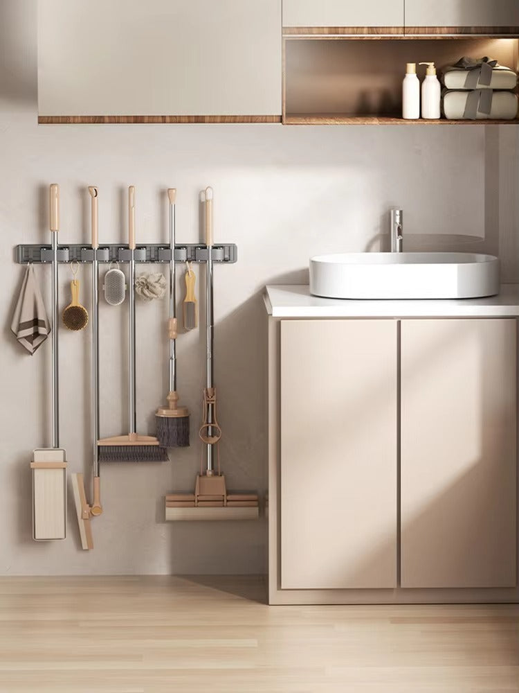 Tokyo Mart Wall Mounted Broom Holder