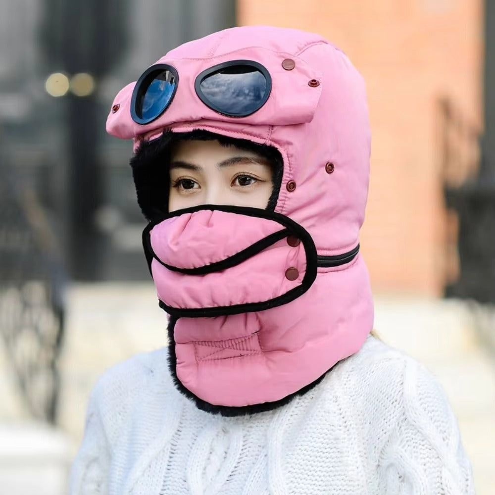 Tokyo Mart Trapper Hat with Glasses Mask