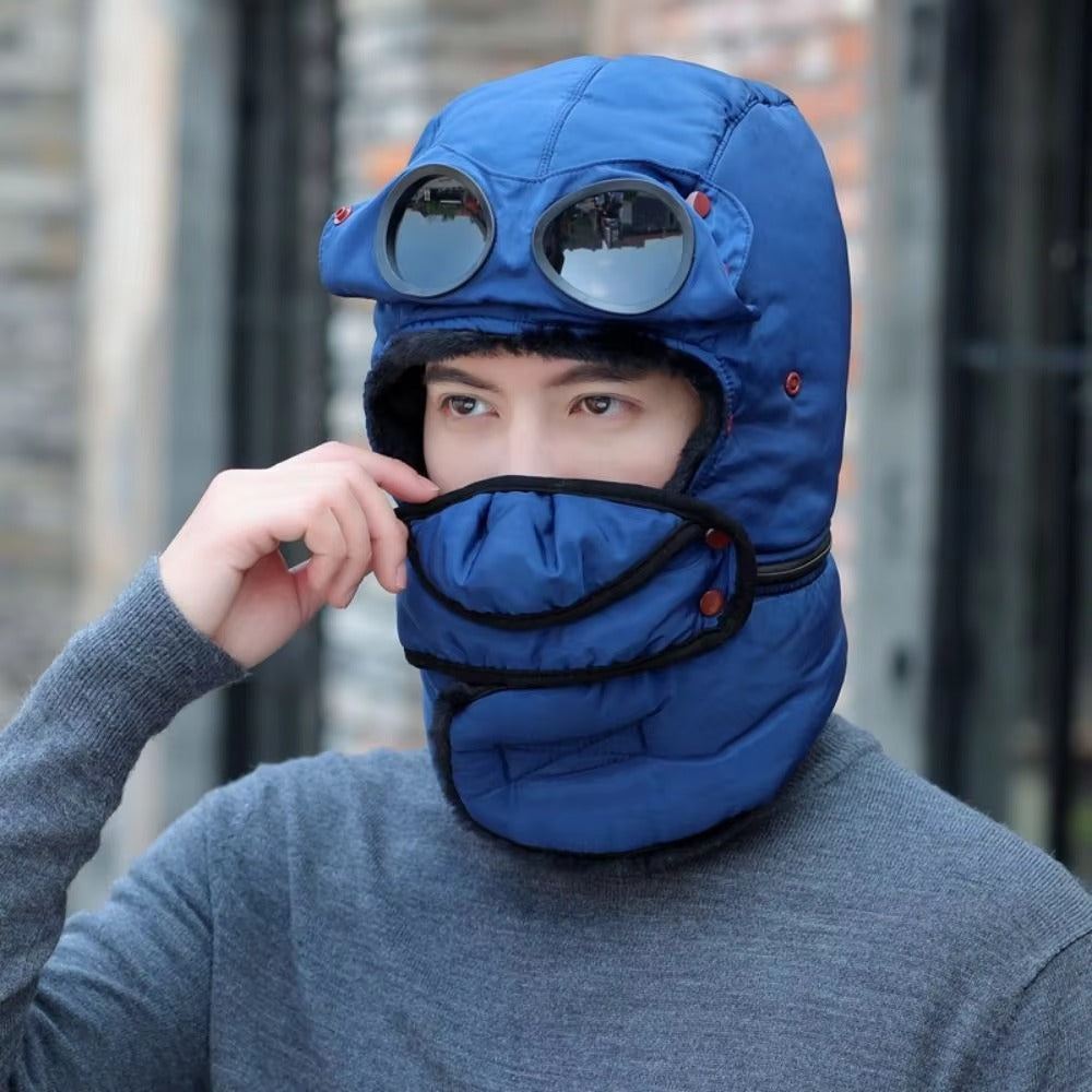 Tokyo Mart Trapper Hat with Glasses Mask