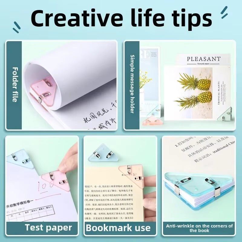 Tokyo Mart Triangle Paper Corner Clips
