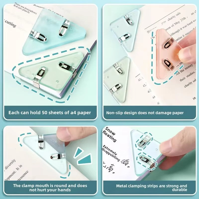 Tokyo Mart Triangle Paper Corner Clips