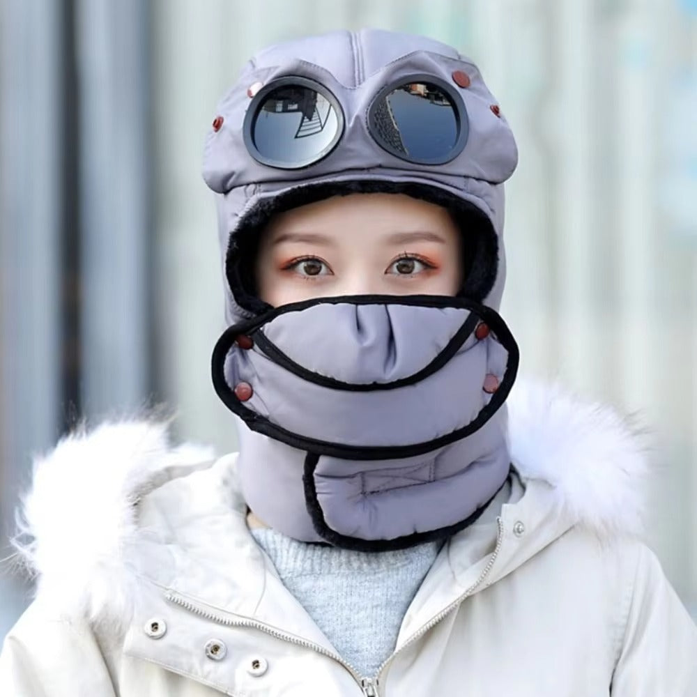Tokyo Mart Trapper Hat with Glasses Mask