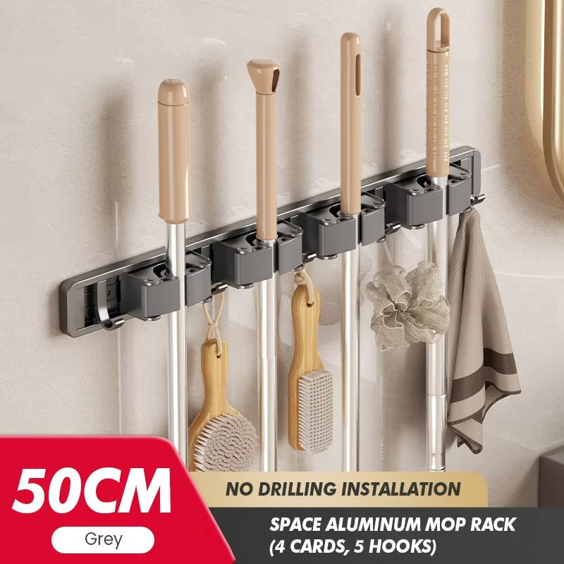 Tokyo Mart Wall Mounted Broom Holder