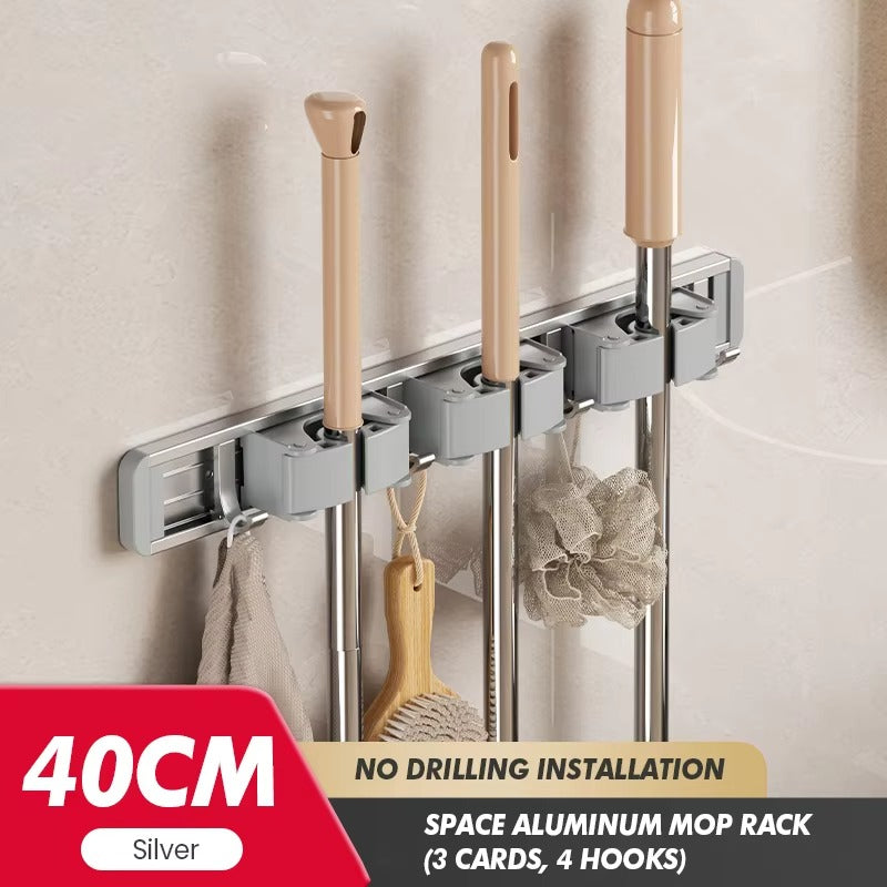 Tokyo Mart Wall Mounted Broom Holder