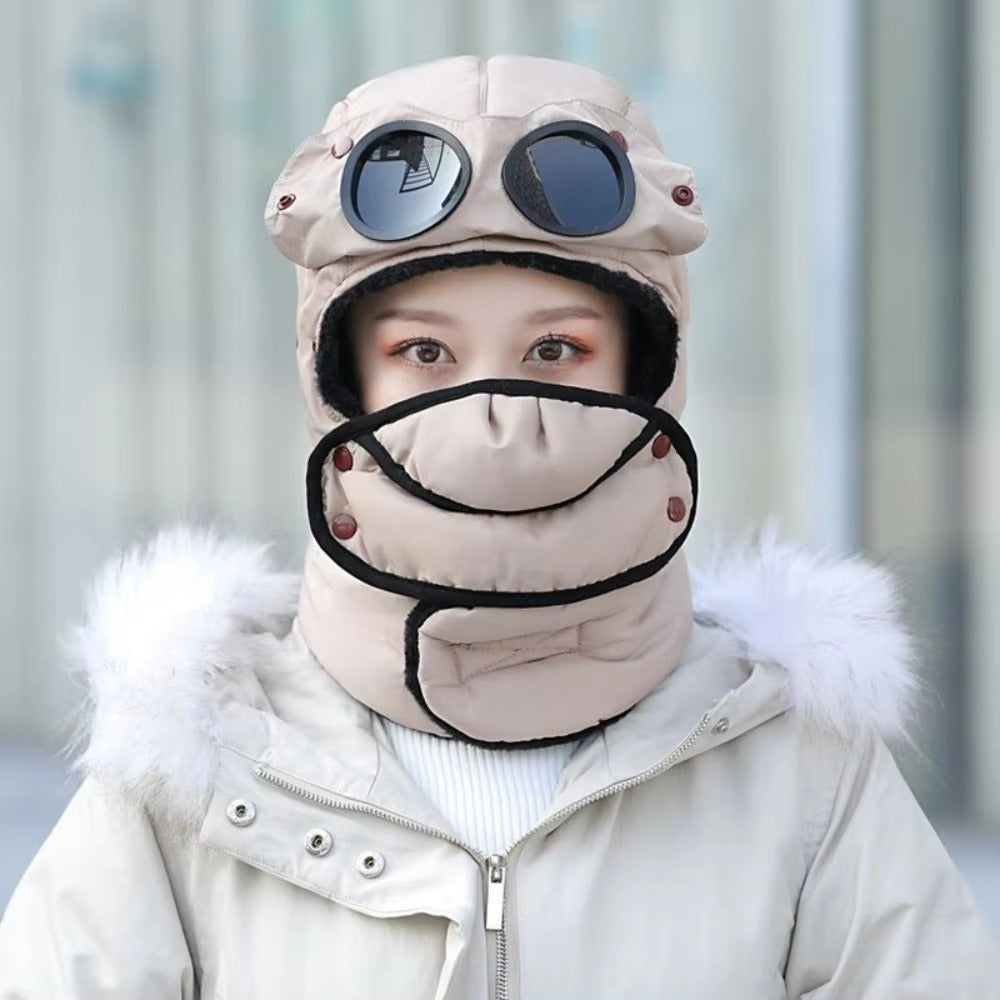 Tokyo Mart Trapper Hat with Glasses Mask
