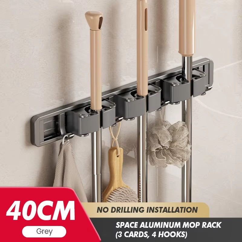 Tokyo Mart Wall Mounted Broom Holder
