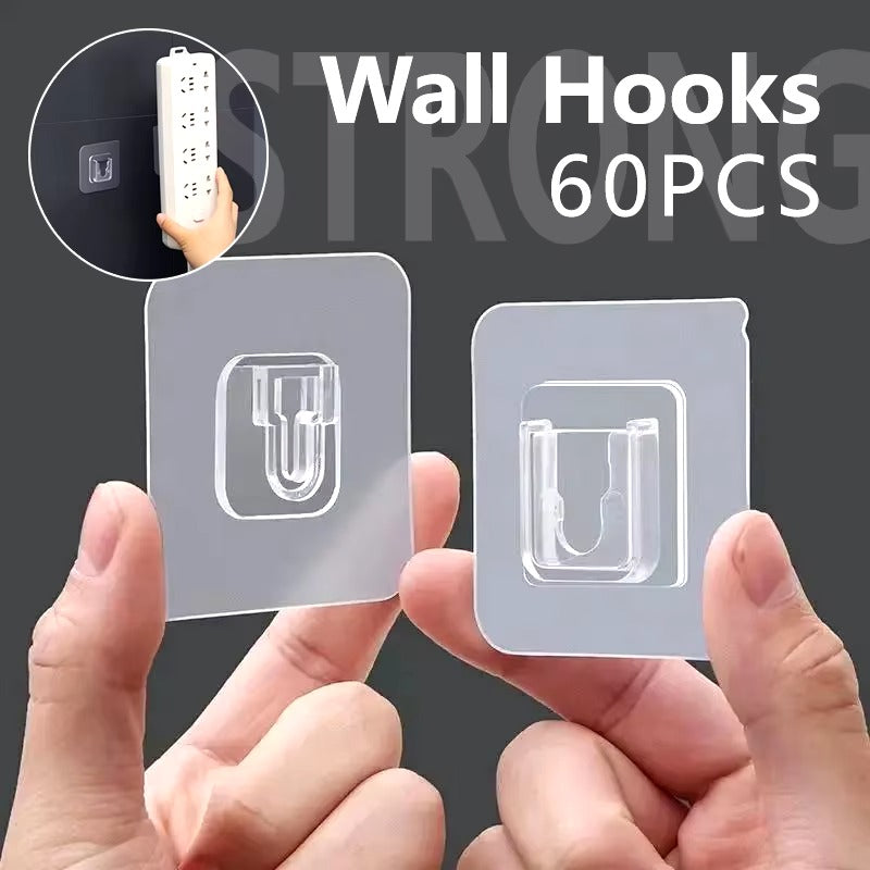 Tokyo Mart Transparent Wall Hooks