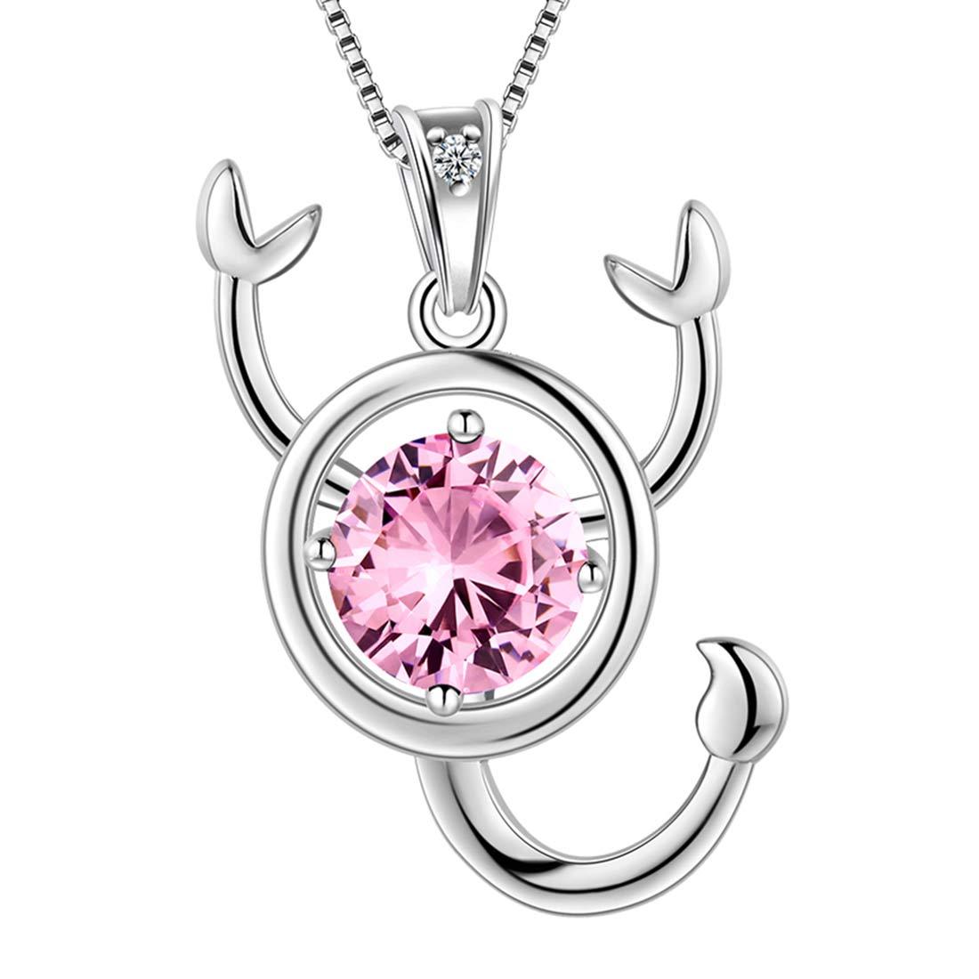 Tokyo Mart Scorpio Zodiac Necklace October Birthstone Pendant Women Girls Jewelry Birthday Gift Women Girls Jewelry Birthday Gift