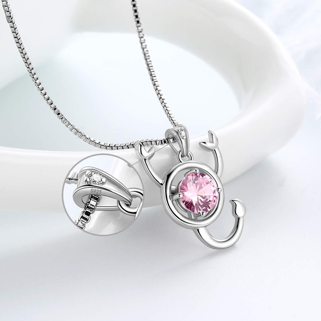 Tokyo Mart Scorpio Zodiac Necklace October Birthstone Pendant Women Girls Jewelry Birthday Gift Women Girls Jewelry Birthday Gift