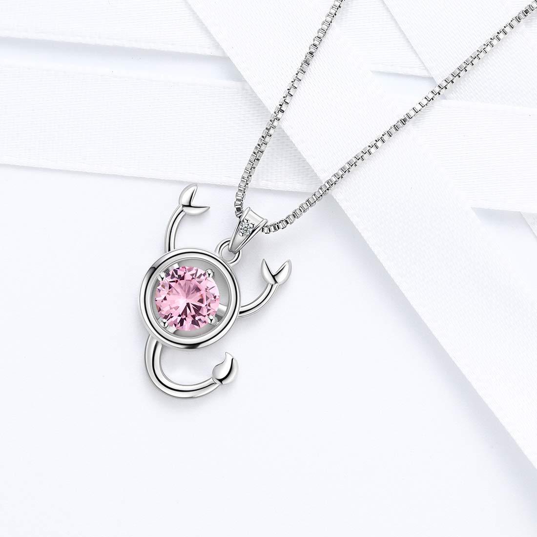 Tokyo Mart Scorpio Zodiac Necklace October Birthstone Pendant Women Girls Jewelry Birthday Gift Women Girls Jewelry Birthday Gift