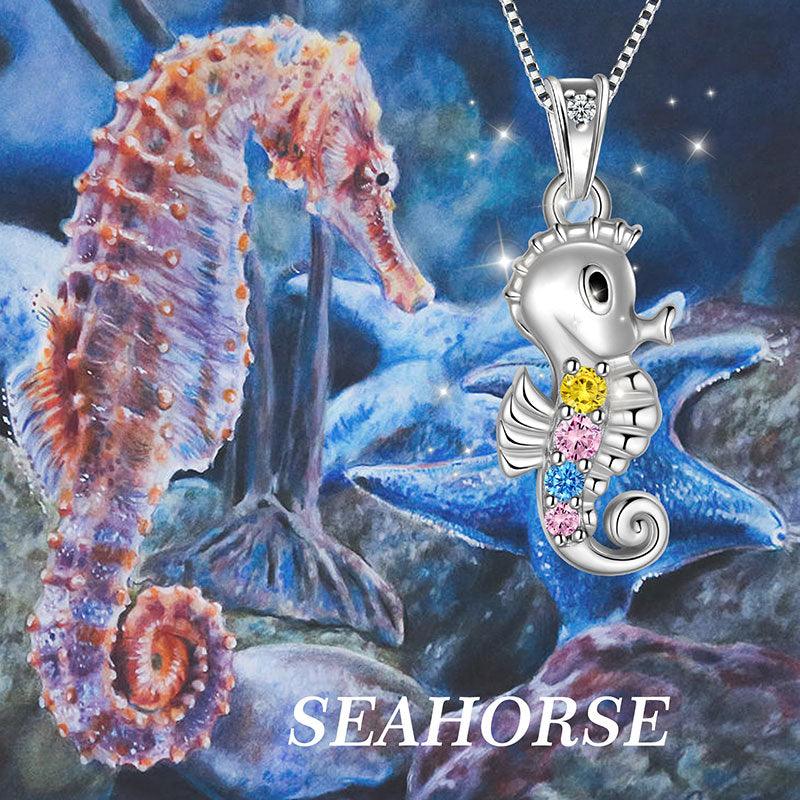 Tokyo Mart Seahorse Mini Animal Pendant Necklace Jewelry Women Girls Gift 925 Sterling Silver