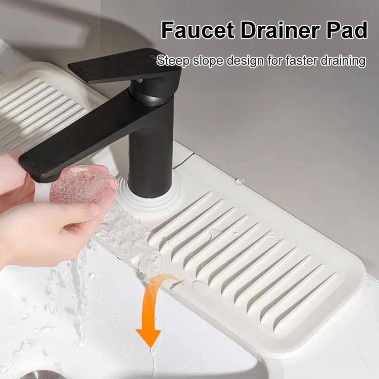 TokYo Mart Silicone Faucet Mat for Kitchen: Sink Splash Guard