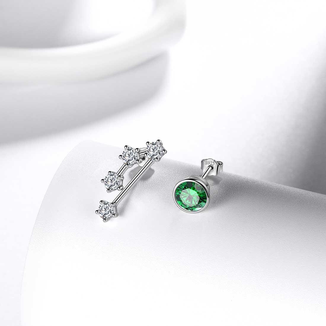 Tokyo Mart Taurus Earrings May Birthstone Zodiac Studs Women Girls Jewelry Birthday Gift