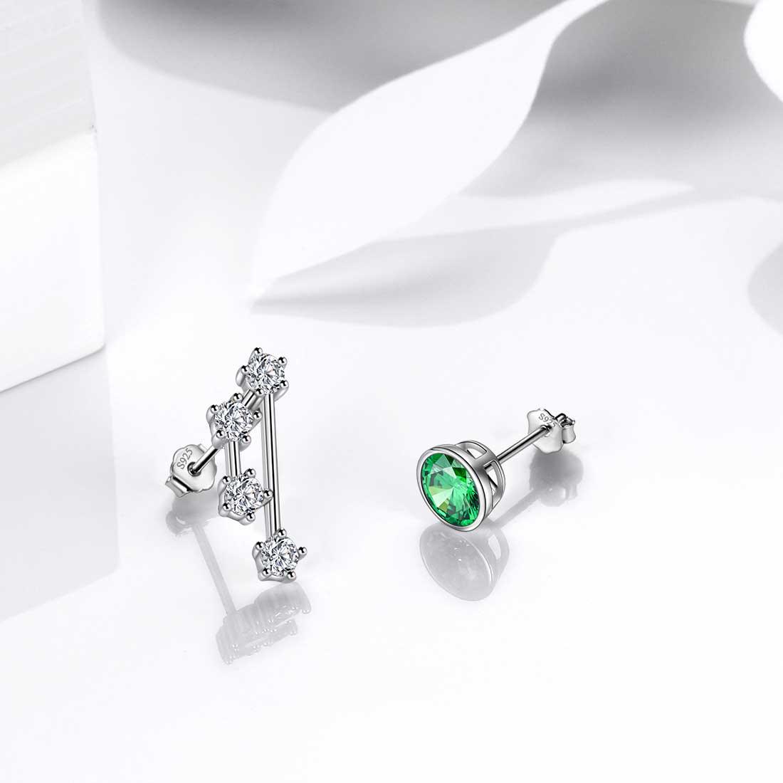 Tokyo Mart Taurus Earrings May Birthstone Zodiac Studs Women Girls Jewelry Birthday Gift