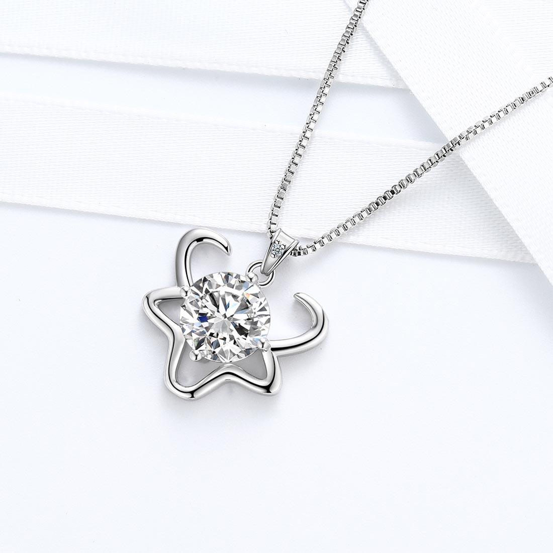 Tokyo Mart Taurus Zodiac Necklace April Birthstone Pendant Women Girls Jewelry Birthday Gift Women Girls Jewelry Birthday Gift