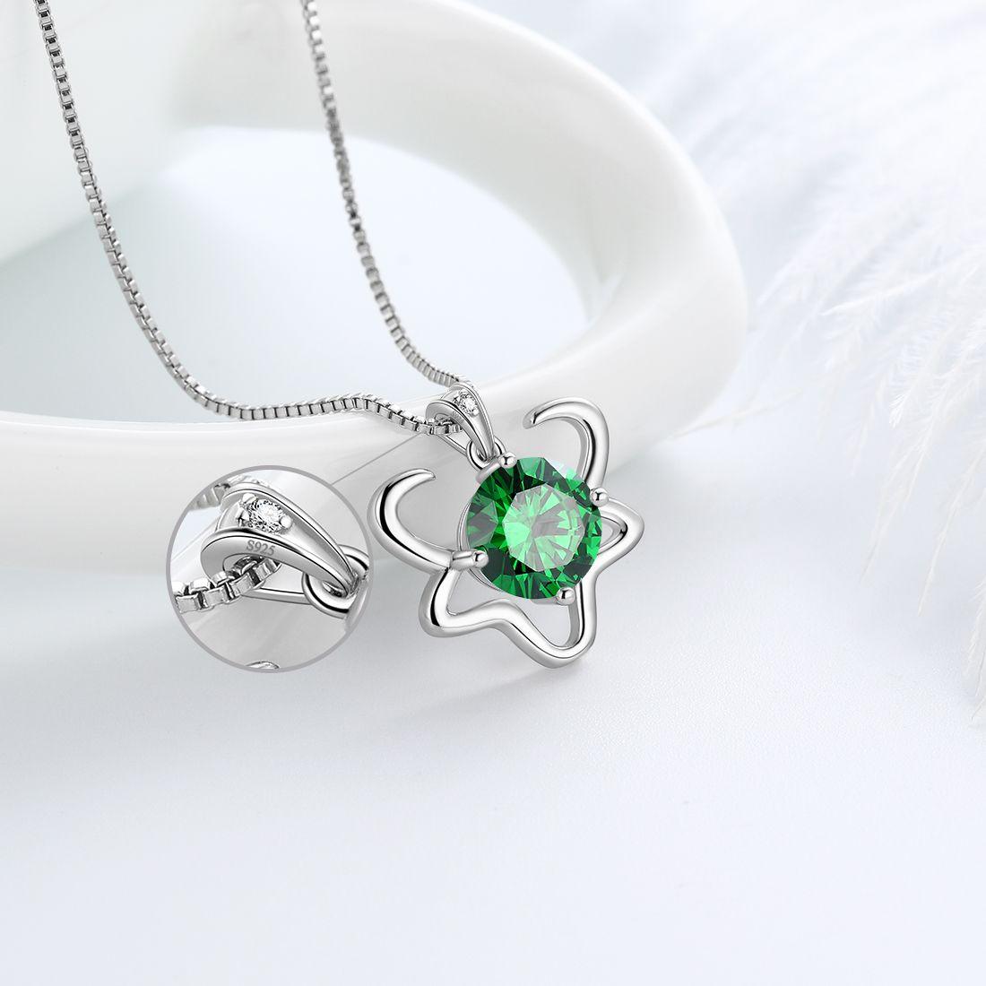 Tokyo Mart Taurus Zodiac Necklace May Birthstone Pendant Women Girls Jewelry Birthday Gift Women Girls Jewelry Birthday Gift