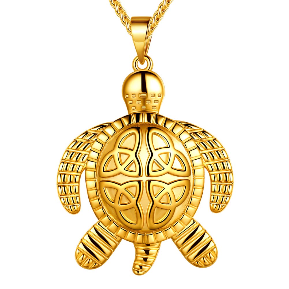 Tokyo Mart Turtle Necklaces Celtic Knot Pendant Animals Jewelry Mens Women Gifts