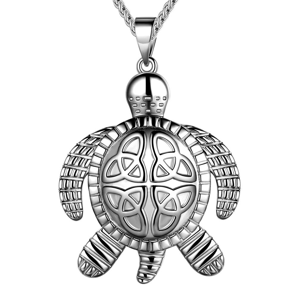 Tokyo Mart Turtle Necklaces Celtic Knot Pendant Animals Jewelry Mens Women Gifts