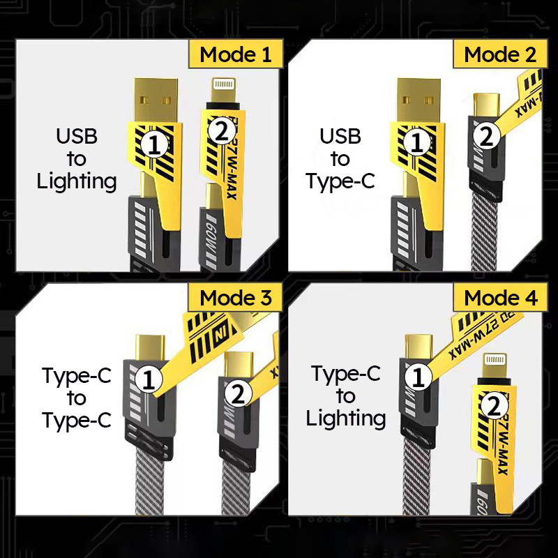 Tokyo Mart Charging Cable 4-in-1