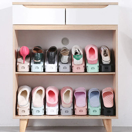 5PCS ADJUSTABLE SHOE RACK ORGANIZER