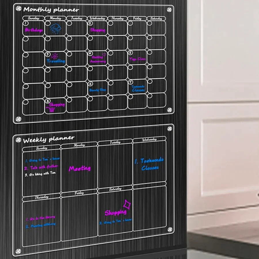 MAGNETIC ACRYLIC CALENDAR & PLANNER